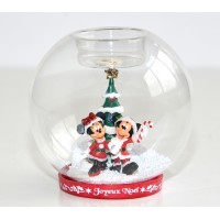 Disneyland Paris Mickey and Minnie Christmas Ornament Photophore candle holder